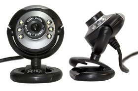 Веб-камера 2.0 Mpix HQ-Tech WU-6651 с микрофоном, светодиодная подсветка