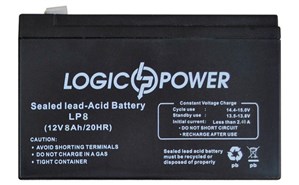 Аккумулятор 12V 8Ah LogicPower LPM 12-8.0 Ah