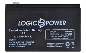 Аккумулятор 12V 9 Ah LogicPower LPM 12-9.0 AH