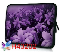 Чехол для планшета/нетбука 12.2 гламур HQ-Tech H202 Абстракция цветы ультрафиолет, неопреновый 30x23,5см