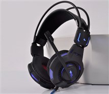 Наушники с микрофоном E-Blue Mazer HS909BK, LED (Gamer)